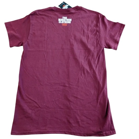 NWT The Marathon Clothing  Crenshaw Logo Burgundy T-Shirt Small Holiday Gift - Picture 2 of 4